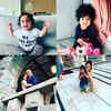 ​Neeru Bajwa shares a perfect family collage; calls her kids and husband her greatest wealth