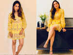 Mira Rajput Kapoor's yellow mini dress is perfect for a stylish young mommy