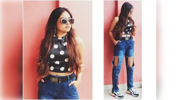 Shalin Zoya slays in a polka-dot ensemble