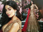 ​The classic gold lehenga
