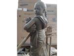 Migrant mother as Goddess Durga