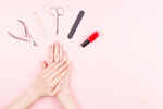 ​File your nails before polish