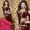 ​The actress slays the Indo-western saree look