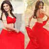​Sherlyn looks ravishing in red lehenga