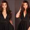 Srinidhi flaunts her toned figure in a black strapped jumpsuit