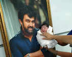 First pictures of late actor Chiranjeevi Sarja & wife Meghana’s baby boy