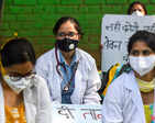 Doctors hold protest over delayed salaries