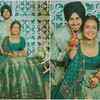 Neha Kakkar Wedding Photos: Bride-to-be Neha Kakkar and Rohanpreet Singh  twin in green at their mehendi ceremony; see all the photos