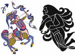 Sagittarius and Aquarius