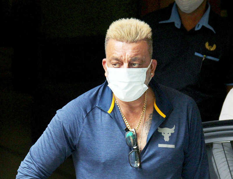 Sanjay Dutt flaunts his platinum blonde hairdo in these new pictures