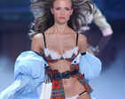 Russian beauty Natasha Poly known for her theatrical moves during the fashion shows is back in business