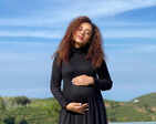 Pearle Maaney flaunts her baby bump as she enjoys babymoon in Vagamon