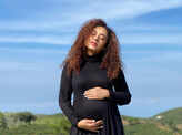 Pearle Maaney flaunts her baby bump as she enjoys babymoon in Vagamon