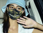 Ananya Panday spotted wearing a gold band on her ring finger