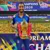 Article image for: MI players and their wives and girlfriends celebrate 2020 IPL victory
