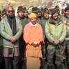 Article image for: Uttarakhand CM, Yogi Adityanath interact with jawans in Chamoli