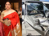 Actor turned politician Khushbu Sundar shares her shocking car accident pictures on social media