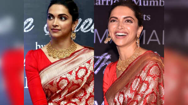 Traditional gold earrings