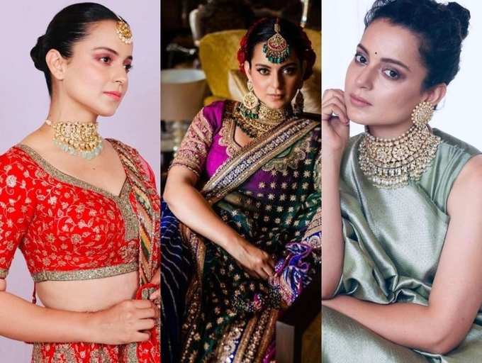 Inside Kangana Ranaut's festive wardrobe: 5 times the gorgeous diva stunned  everyone in traditional outfits at her 'Bhai ki Shaadi' | The Times of India