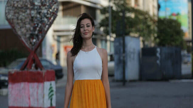 Lebanese artist Hayat Nazer creates a symbol of hope from August 4 Beirut blast debris