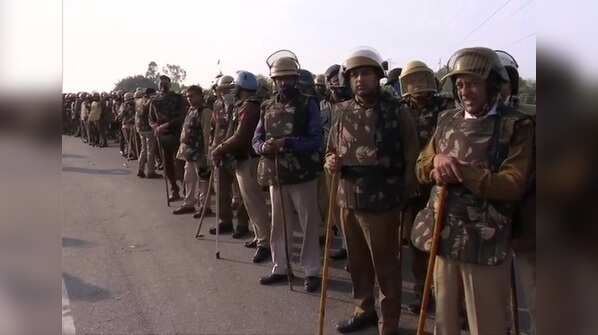 'Delhi Chalo': Farmers protest at Delhi-Haryana border