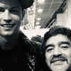 Ronaldo and Maradona - Two stars in one frame