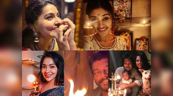 Sneha to Oviya: Pictures of Kollywood stars from their Karthigai Deepam celebration