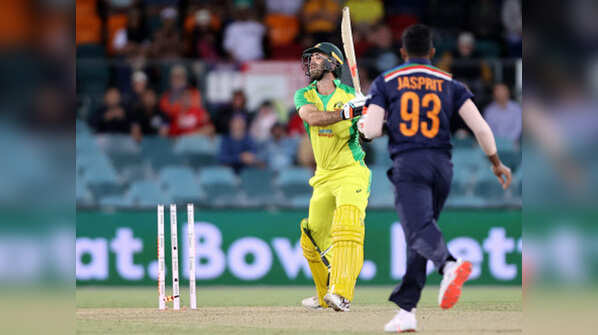 Bumrah strikes timely to dismiss Maxwell