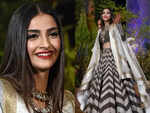 Sonam Kapoor's graphic lehenga look
