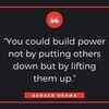 ​On the best way to build power