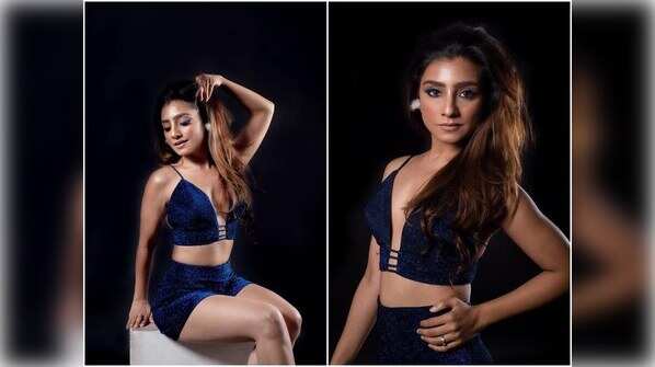 Glam girl in blue
