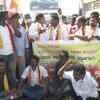 Police detain pro-Kannada activists staging demonstration at Sardar Vallabhbhai Patel Chowk in Kalaburagi