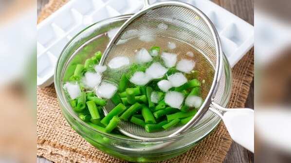 Blanching veggies