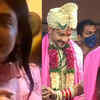 Article image for: Aditya Narayan teases his wife Shweta Agarwal during post-wedding ritual