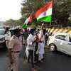 Thane: Bhartiya Jai Hind party activists holding 'Rasta Roko' protest.