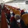 64 Heads of Missions in India leave for Hyderabad, where they are scheduled to visit Bharat Biotech and Biological E. Ltd, in continuation of the briefing by Ministry of External Affairs. The facilities are developing Covid-19 vaccine.