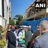 Telangana: The 64 foreign envoys arrive at Bharat Biotech in Hyderabad, in continuation of the briefing by ministry of external affairs.