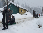 Snowfall in Gulmarg