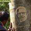 Article image for: Odisha artist carves portrait of PM Narendra Modi on tree to send an 'important' message