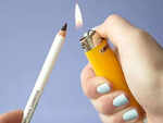 Melt your pencil liner to make it glide