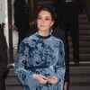 Kate Middleton's blue velvet Erdem dress during her visit to Sweden