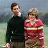 Princess Diana's Aztec-inspired sweater with corduroy pants and boots