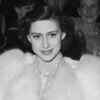 Princess Margaret arrives at Warner theatre in white fur coat