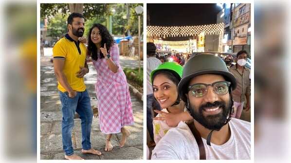 Hari Prriya and Sathish Ninasam in 'Petromax'