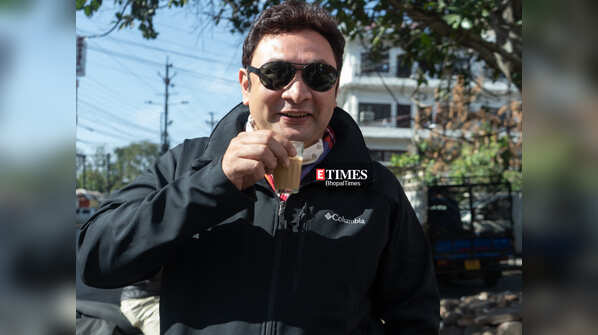 Rajesh Kumar sipping on hot cup of Chai