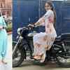 Article image for: TV actress, <i class="tbold">amandeep sidhu</i> is ecstatic riding a heavy bike in Amritsar