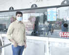 Actor Tushar Sadhu goes for a movie screening as multiplexes resume operations