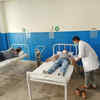 Mock drill underway at a healthcare centre