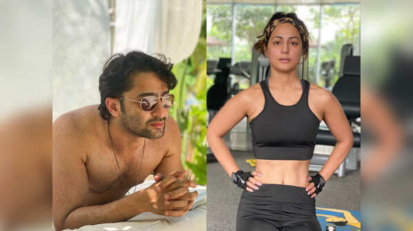 Shaheer Sheikh posing shirtless to Hina Khan back in her gym; here’s how 2021 looks for these TV celebs