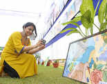 Children participate in Annual Painting exhibition